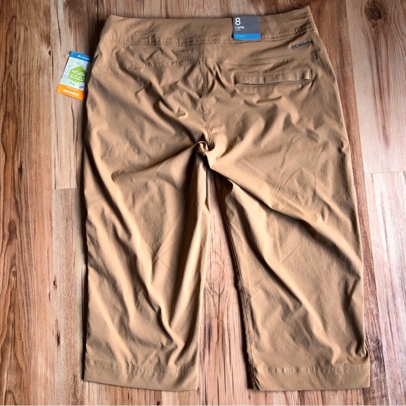 NEW COLUMBIA Anytime Outdoor Capri Pants Brown Size 8 Women’s - Picture 5 of 16